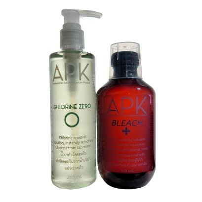 APK BLEACH + 300cc +Chlorine Zero 250cc.