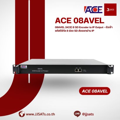 08AVEL (ACE) 8 SD Encoder to IP Output – 8 Channel SD Digital Encoder with IP Output | By JJSAT