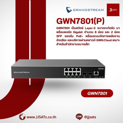GWN7801 – Layer 2+ Managed Network Switch for Business from Grandstream | By JJSATs