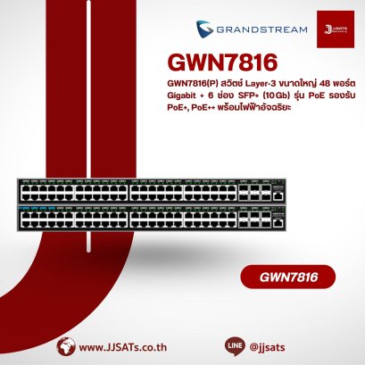 GWN7816 – Layer 3 Managed Network Switch for Business from Grandstream | By JJSATs