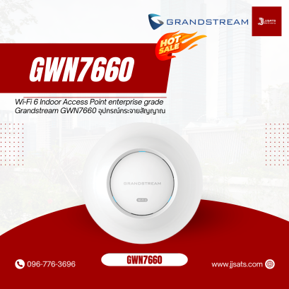 Wi-Fi 6 Indoor Access Point enterprise grade Grandstream GWN7660 อุปกรณ์กระจายสัญญาณ Wi-Fi 6