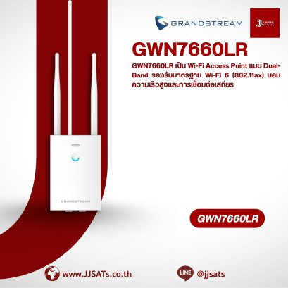 GWN7660LR – อุปกรณ์เชื่อมต่อ Wi-Fi 6 ระยะยาวสำหรับองค์กรจาก Grandstream