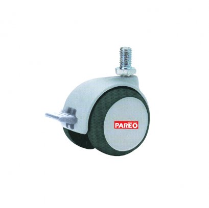 35041 2&quot;ลูกล้อไนล่อนสกรูเบรค รุ่น Two tone ยี่ห้อ PAREO