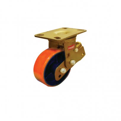 37571 6&quot;ลูกล้อโพลียูรีเทนแป้นหมุน รุ่น Spring load ยี่ห้อ PAREO