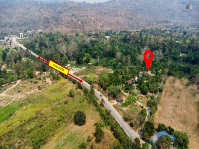 Resort Investment by the River! This plot has everything you need!! For sale: Red Garuda Title Deed land with existing structures, over 15 Rai total area (including accreted land). Fronting the main road and directly next to the river
