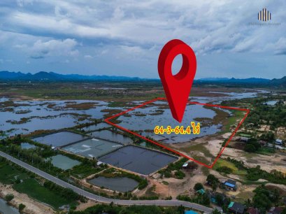 ขายด่วน! ที่ดิน 64 ไร่ หน้ากว้าง 250 ม. ติดถนน 3 ด้าน รูปแปลงสวย เหมาะทำโครงการจัดสรร รีสอร์ท ศักยภาพสูงสำหรับธุรกิจ ราคาเพียง 845 บ./ตร.วา แปลงมุมหายาก คุ้มค่าที่สุดในสามร้อยยอด นักลงทุนห้ามพลาด!