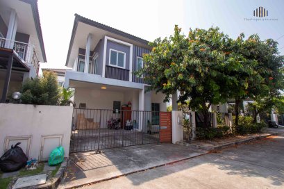 Prime Location at the Best Price in the Project!! House for Sale : Iconature Ramintra 109, Area 26 Sq.wah, 3 Bedrooms, 3 Bathrooms, 2 Parking Spaces, This home is located just 200 meters from Ramintra Road and close to MRT Bangchan Station