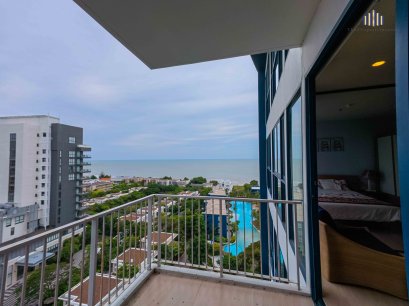 Luxury Seaside Condo! Baan Thew Talay Blue Sapphire – 2 Bedrooms, 70.5 SQ.M., 14th Floor, Fully Furnished