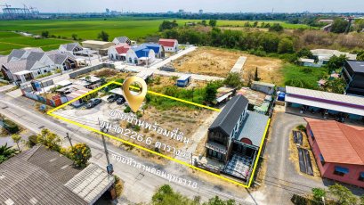 ขายบ้านพร้อมที่ดิน อยุธยา อำเภออุทัย ตำบลธนู ใกล้วัดสะแก บ้านสไตล์ยุโรป + ที่ดิน 226.6 ตร.วา ใกล้นิคมโรจนะ