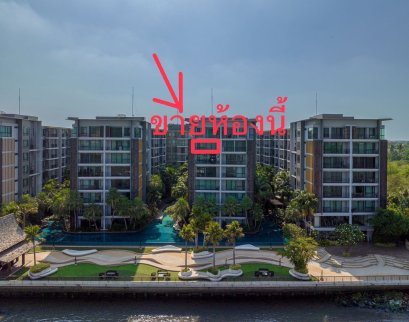 项目内最佳河景 昭披耶河畔公寓出售 —— Metro Luxe Riverfront Rattanathibet 面积 67.43 平方米 ，七楼，靠近 MRT 赛玛站、Central Rattanathibet