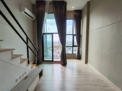 Sold out Cheapest in the project!!! Urgent sale Condo Knightsbridge Tiwanon Knightsbridge Tiwanon Duplex room, 21st floor, size 42 sq m., including transfer, near MRT Ministry of Public Health.