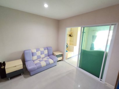 Great Value! Condo for Sale at Metro Park Sathorn Phase 3-1, Building B – Ground Floor Unit, 34.74 sq.m., Wide Balcony with Peaceful Garden View