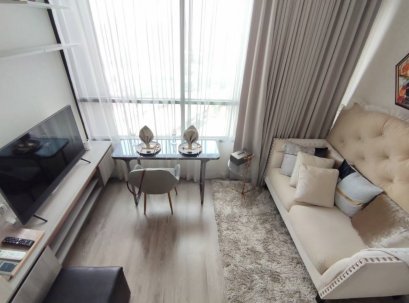 For Sale Knightsbridge Prime Ratchayothin (Origin) 34.49 sqm, 25th floor, corner unit, fully furnished with appliances, tenant included, only 50 meters from BTS PhahonYothin 24