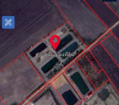 出售土地6莱，加上稻田尽头的一间小房子，适合自给农业，准备安装太阳能电池板Mueang Nakhon Nayok区，非常优惠价格