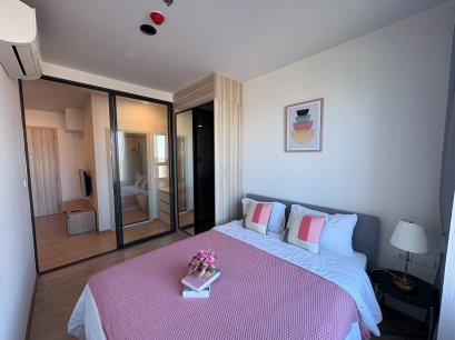 Prime location on a main road! For rent: Chewathai Kaset–Nawamin Condominium, 28.67 sq.m, 10th floor, near BTS Kasetsart University Station, Kasetsart University, and Major Ratchayothin. Urgent!