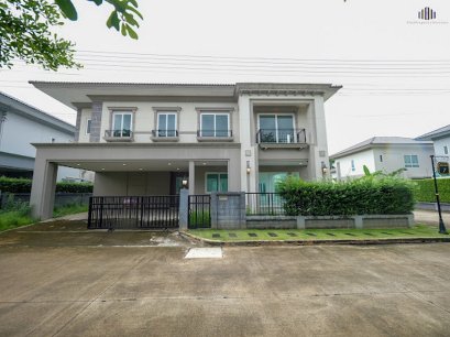 Luxury Detached House for Sale Grandio Vibhavadi Rangsit Village (Grandio Vibhavadi Rangsit), Corner Plot, Located Behind the Mint.