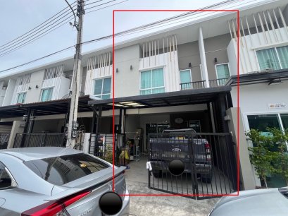 Fully Extended Townhome for Sale! City Sense Salaya – 2 Beds, 2 Baths, Marble Kitchen, Near Central & Mahidol University