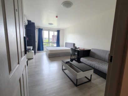 For Sale: dcondo Campus Resort Dome Rangsit Phase 3 near Thammasat University (Rangsit) 30.65 sq.m. 4th floor, open view, high privacy, easy to rent