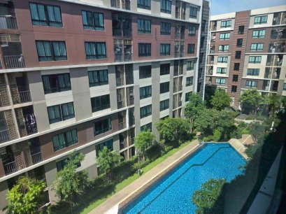 ขายคอนโด ไอคอนโด ศาลายา 2 ห้องวิวสระว่ายน้ำ ทิศใต้ พร้อมเฟอร์ฯและแอร์ 2 ตัว ใกล้มหาวิทยาลัยมหิดล 1 กม.