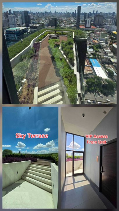 VIP Access สวนลอยฟ้าส่วนตัว!!  ขายคอนโด ซี เอกมัย (C Ekkamai) Loft Studio ห้องมุม เพดานสูง 4.5 เมตร 2 ห้องนอน 68 ตร.ม. ตกแต่งครบ ปล่อยเช่าได้ตลอด!!