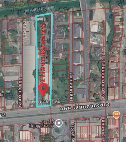 Main Road Frontage! Land for Sale – 2 Rai 3 Ngan 18.5 Sq.Wah