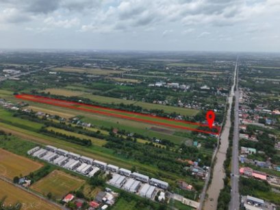 Rare 44 Rai Development Land in Khlong 6, Pathum Thani Double Road Frontage, Near RMUTT A Prime Opportunity to Build Your Next High-Potential Residential Project in One of Rangsit-s Growing Locations.