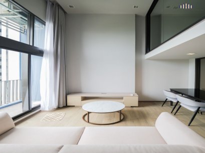 Below-Market Price! PITI Sukhumvit 101 2-Story Loft Duplex, 46 sq.m., 15th floor, near BTS Punnawithi and Bang Chak. Luxury condominium with 5-star hotel-style services.