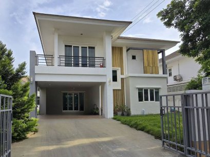 Lakeside Backyard! No Connecting Houses Behind!! 80.9 Sq.W house for SALE at The Lake Ville Rama 2, Near Central Mahachai
