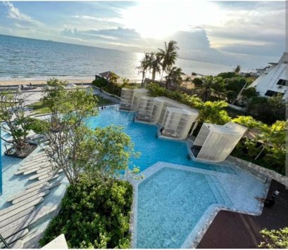 ห้องติดทะเล!! ขายคอนโด 2 ห้องนอน Privatte Beach วีรันดา บีช รีสอร์ท พัทยา (Veranda Beach Front Resort Pattaya) ตำบลนาจอมเทียน อำเภอสัตหีบ จังหวัดชลบุรี