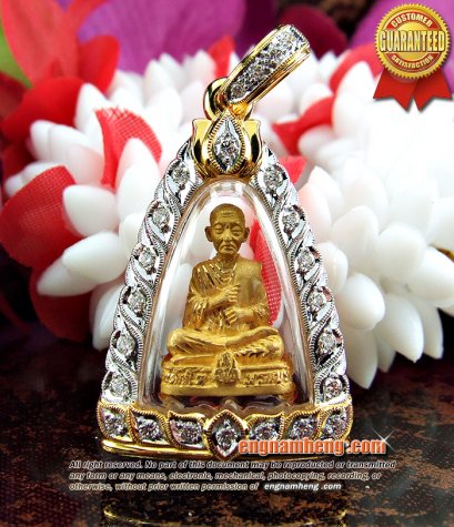 รูปหล่อสมเด็จโต เนื้อทองคำบริสุทธิ์ 99.99% วัดใหม่อมตรส บางขุนพรหม ปี40