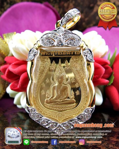 เหรียญพระพุทธชินราช เสมาปี 2538 เนื้อทองคำ HUGUENIN SWISS MADE