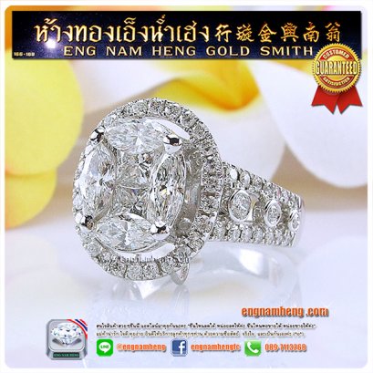 แหวนเพชรประกบ วงใหญ่ ถอดหัวเพชรห้อยเป็นจี้ได้ค่ะ ราคาโปรโมชั่น 