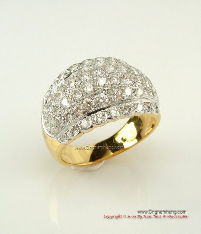 แหวนเพชรแท้ ทรงคุณนาย ใส่เต็มนิ้วค่ะ