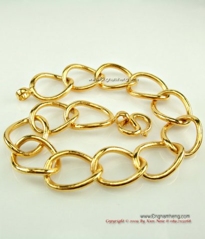 สร้อยแขนทอง 24K ลายห่วงกลม ลายโบราณหายากค่ะ