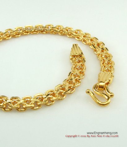 เลสแขนผู้ชาย ทอง 99.99% ลายทองไต้หวันค่ะ