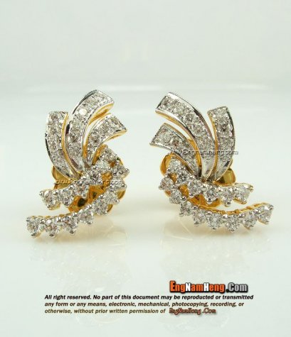 ต่างหูเพชรแท้ เบลเยี่ยมคัต สวยหวานค่ะ