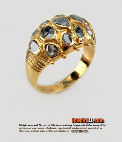 แหวนเพชรซีก งานโบราณ สวยสมบูรณ์ หายากค่ะ