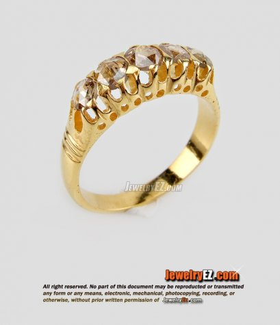 แหวนแถวเพชรซีก สวยสมบูรณ์สุดๆ หายากมากๆค่ะ