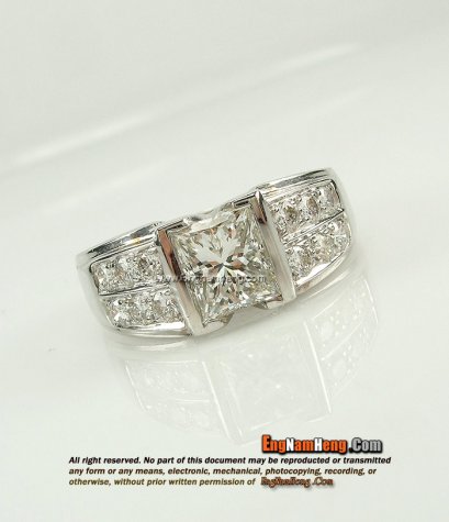 แหวนเพชร เหลี่ยมปริ้นเซสค่ะ