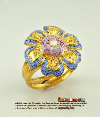 แหวนดอกไม้ ลงยาสมัยใหม่ค่ะ