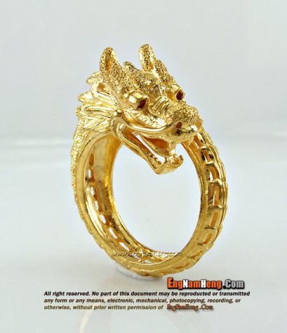 แหวนทอง 96.5 เปอร์เซ็นต์ มังกรใหญ่ค่ะ