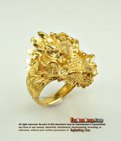 แหวนทอง 96.5% หัวมังกรค่ะ