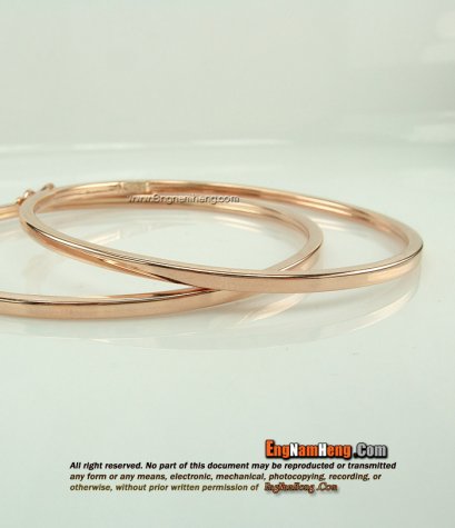 กำไลพิงค์โกลด์ แบบเรียบใส่ได้นาน ไม่เบื่อค่ะ