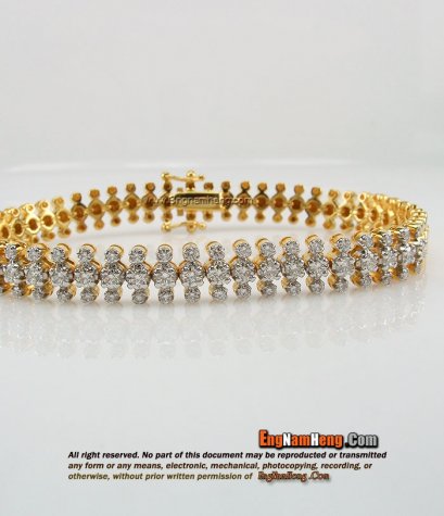 สร้อยแขนเพชรแท้เบลเยี่ยมคัต รูปแบบใหม่ล่าสุดค่ะl