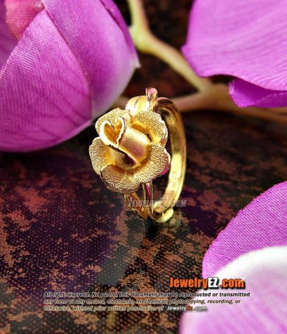 แหวนทอง 24K (99.99%) ดอกกุหลาบสวย น่ารักมากค่ะ