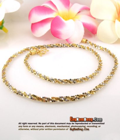 สร้อยคอทอง 96.5% น้ำหนัก 1 บาท ชุบสีเหมือนทองเคอิตาลีค่ะ