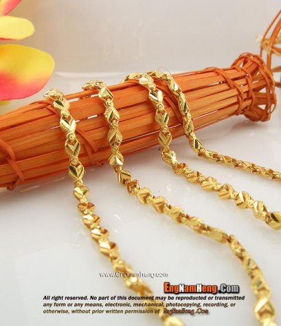 สร้อยคอ 99.99% (24K) งานนอก ลายสวยดูน่ารักค่ะ