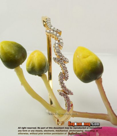 กำไลเพชรแฟชั่น เพชรเบลเยี่ยมคัตค่ะ (4686)