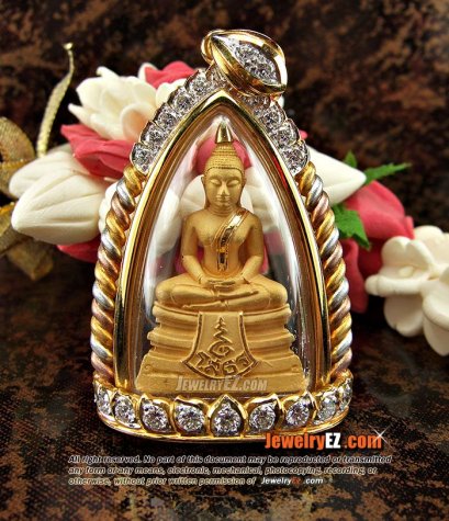 พระพุทธโสธร พิมพ์ใหญ่ องค์ที่2 รุ่น ประวัติศาสตร์กรมตำรวจ 80ปี เนื้อทองคำ99.99% สวยกริ๊ป