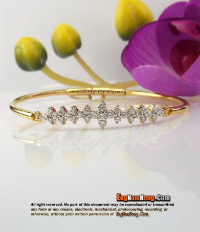 กำไลเพชรแท้ แบบเรียบร้อยใส่ได้นานค่ะ